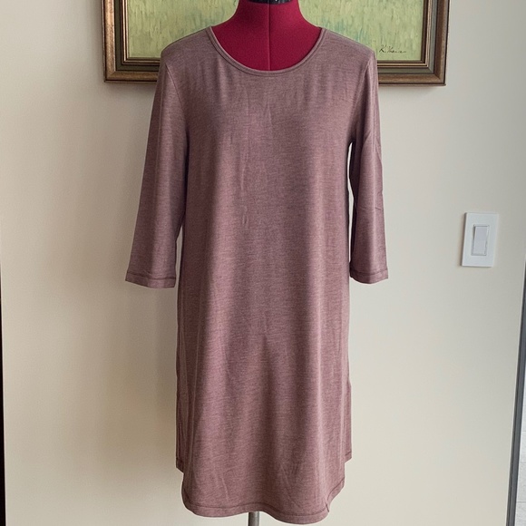 NWT Lolë Downtown tunic dress in maraschino heather size M - Picture 3 of 11